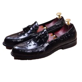 Men Tassel Decoration Moccasin Toe Loafer