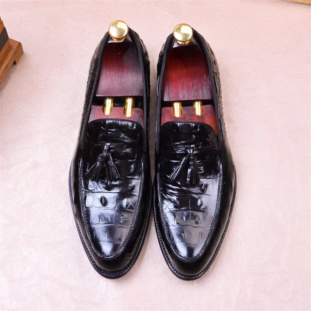 Men Tassel Decoration Moccasin Toe Loafer