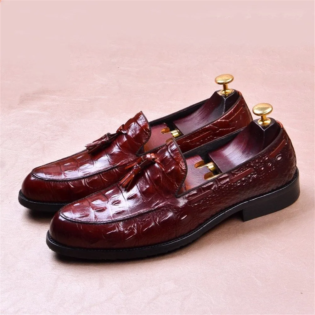 Men Tassel Decoration Moccasin Toe Loafer