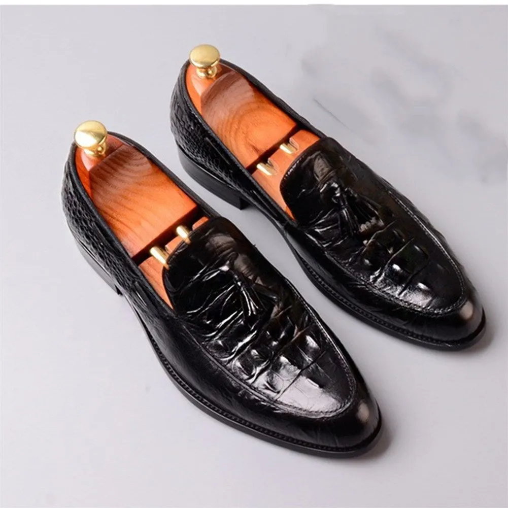 Men Tassel Decoration Moccasin Toe Loafer