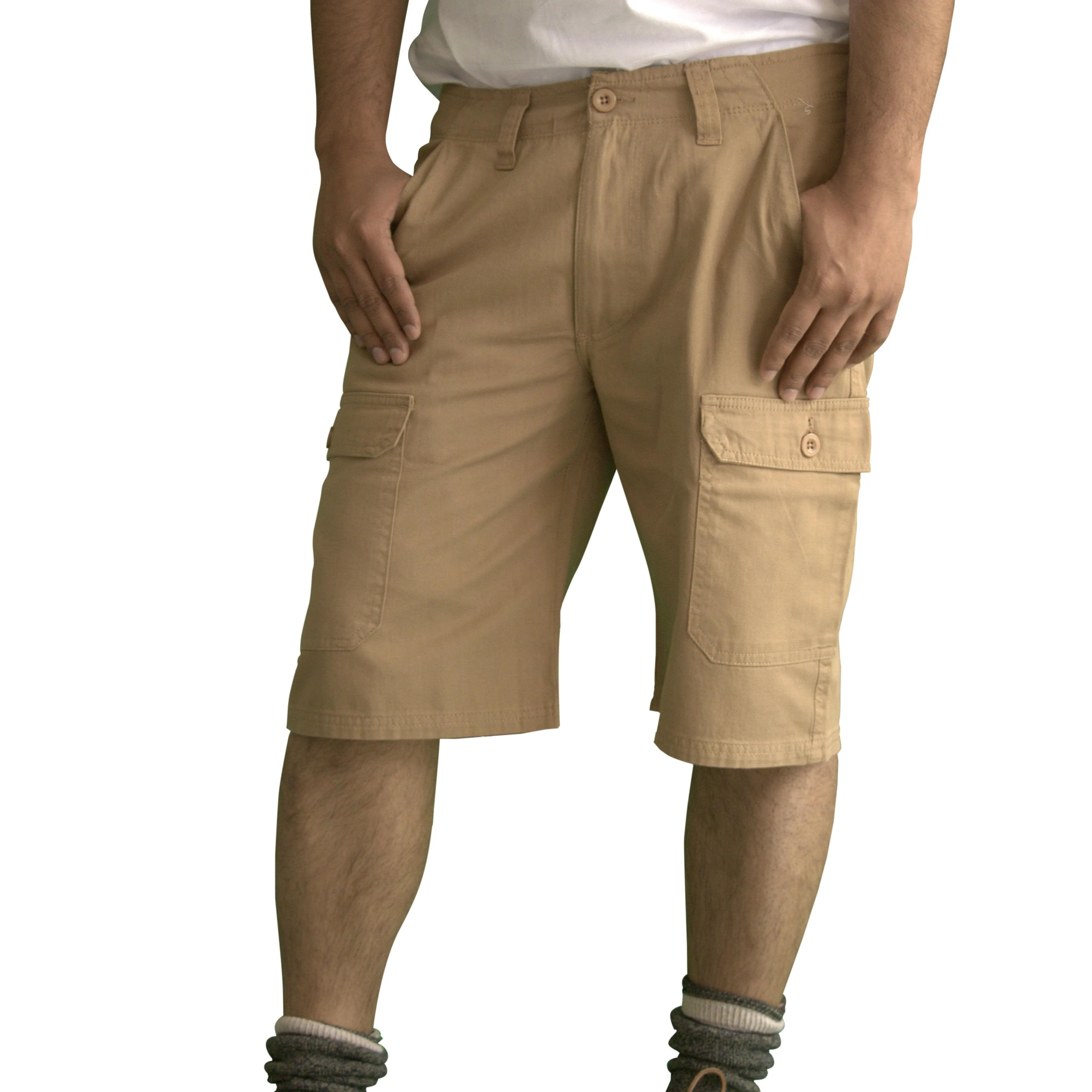 Men's Classic Cargo Short Pants (Khaki)