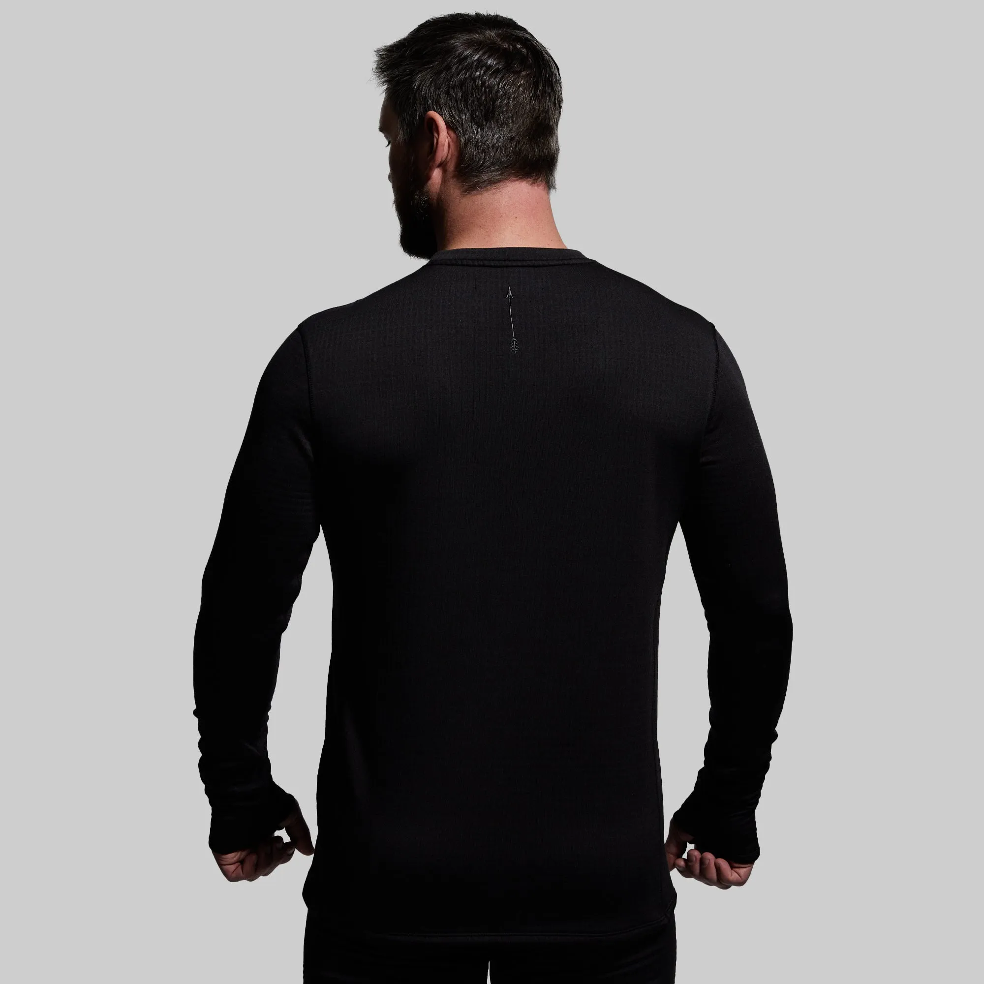 Men's Quiver Long Sleeve Crew (Black)