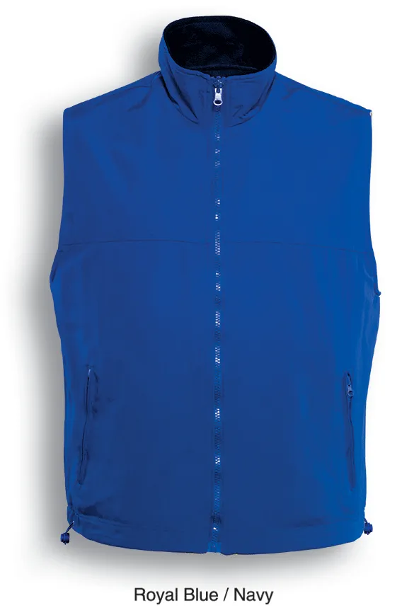 Mens Reversible Fleece Vest - Royal/Navy