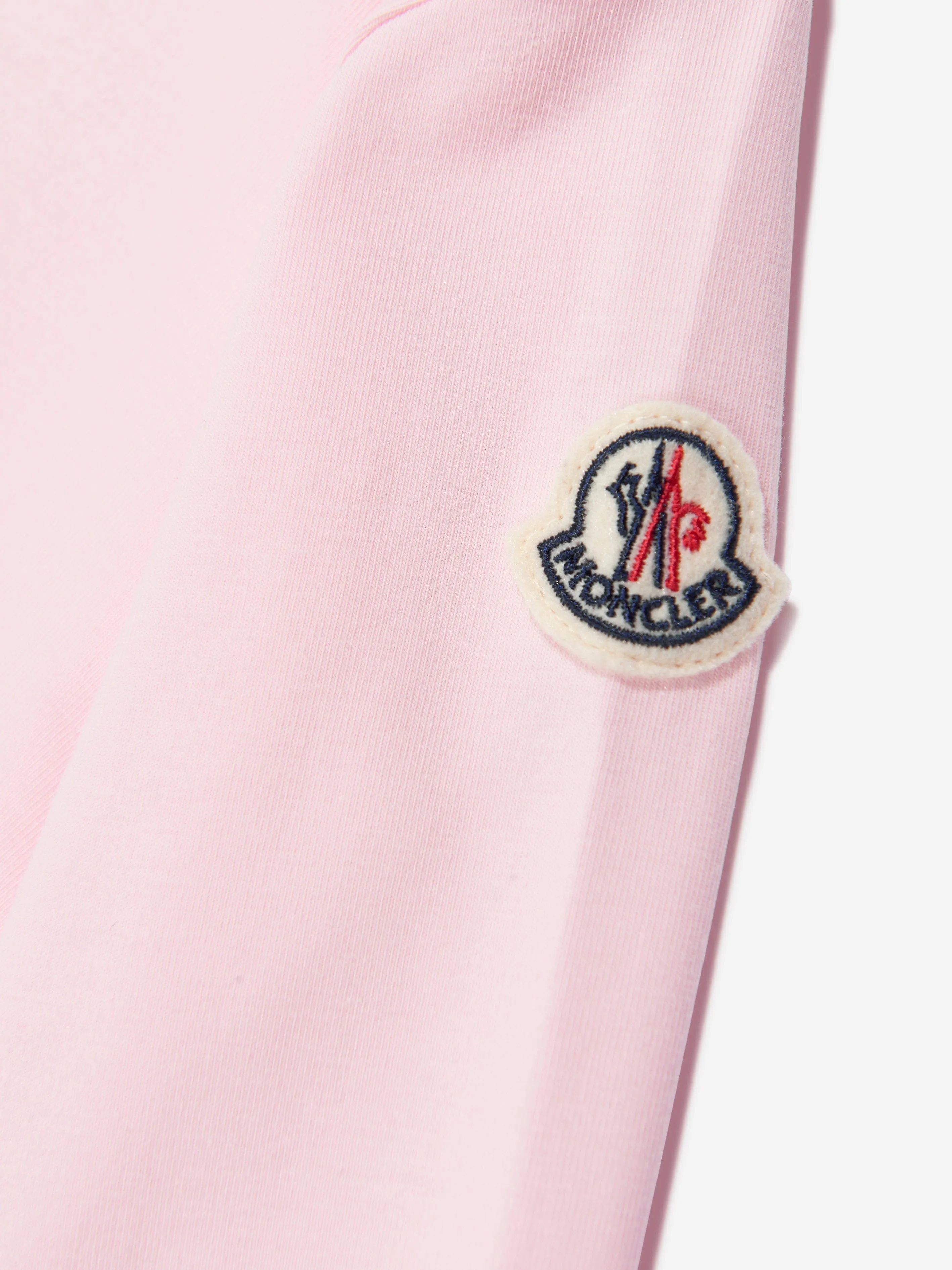 Moncler Enfant Baby Long Sleeve Logo T-Shirt in Pink