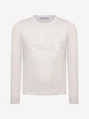 Moncler Girls Cotton Long Sleeve T-Shirt