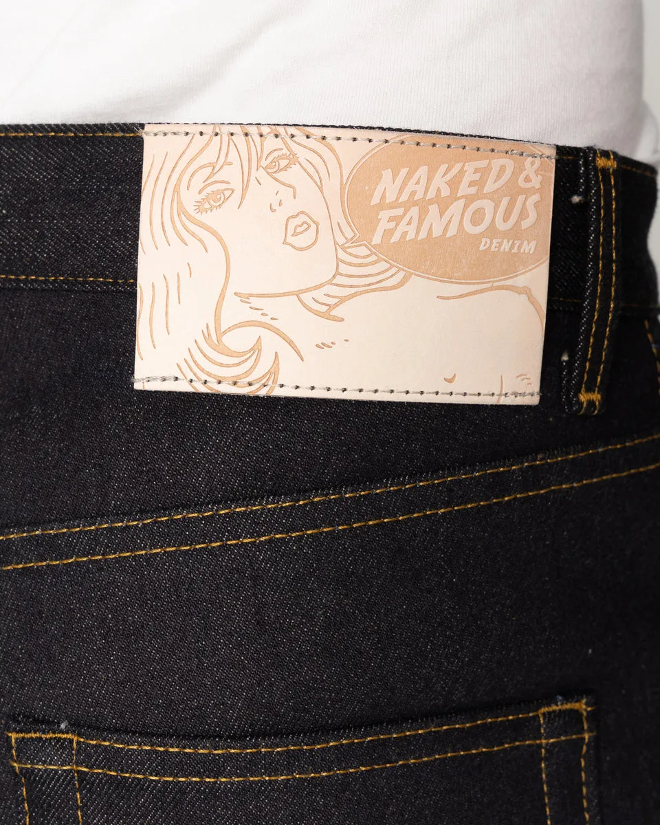 Naked & Famous Denim Easy Guy Relaxed Tapered Mens Jeans - All Natural Foxfibre Selvedge