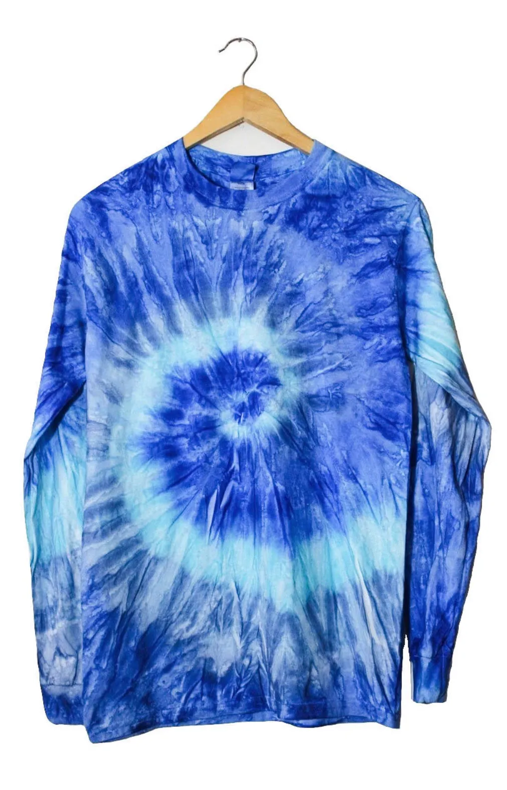 Neptune Blue Tie-Dye Long Sleeve Unisex Tee