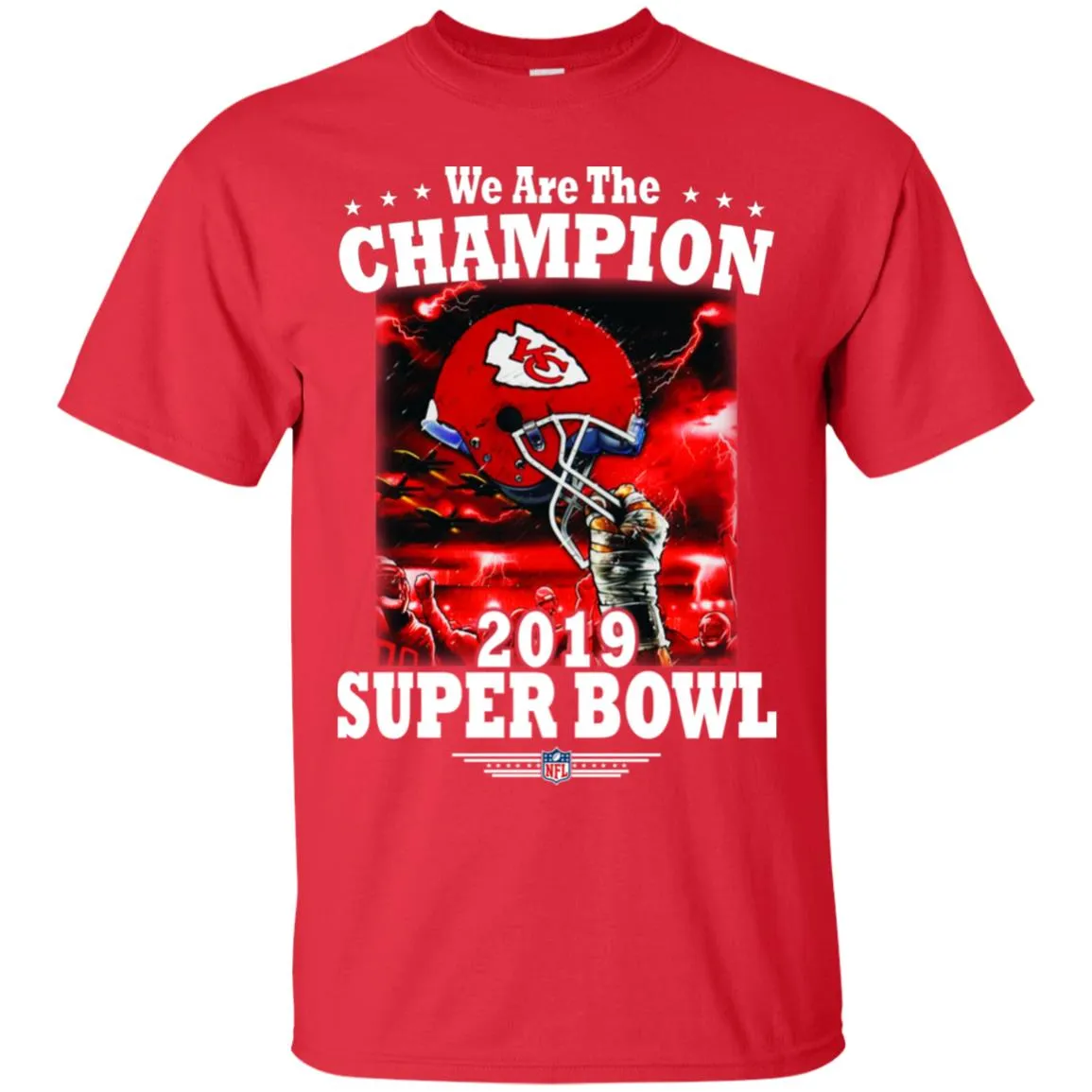 Nfl – Kansas City Chiefs We Are The Champion 2019 Super Bowl Football Men Cotton T-Shirt