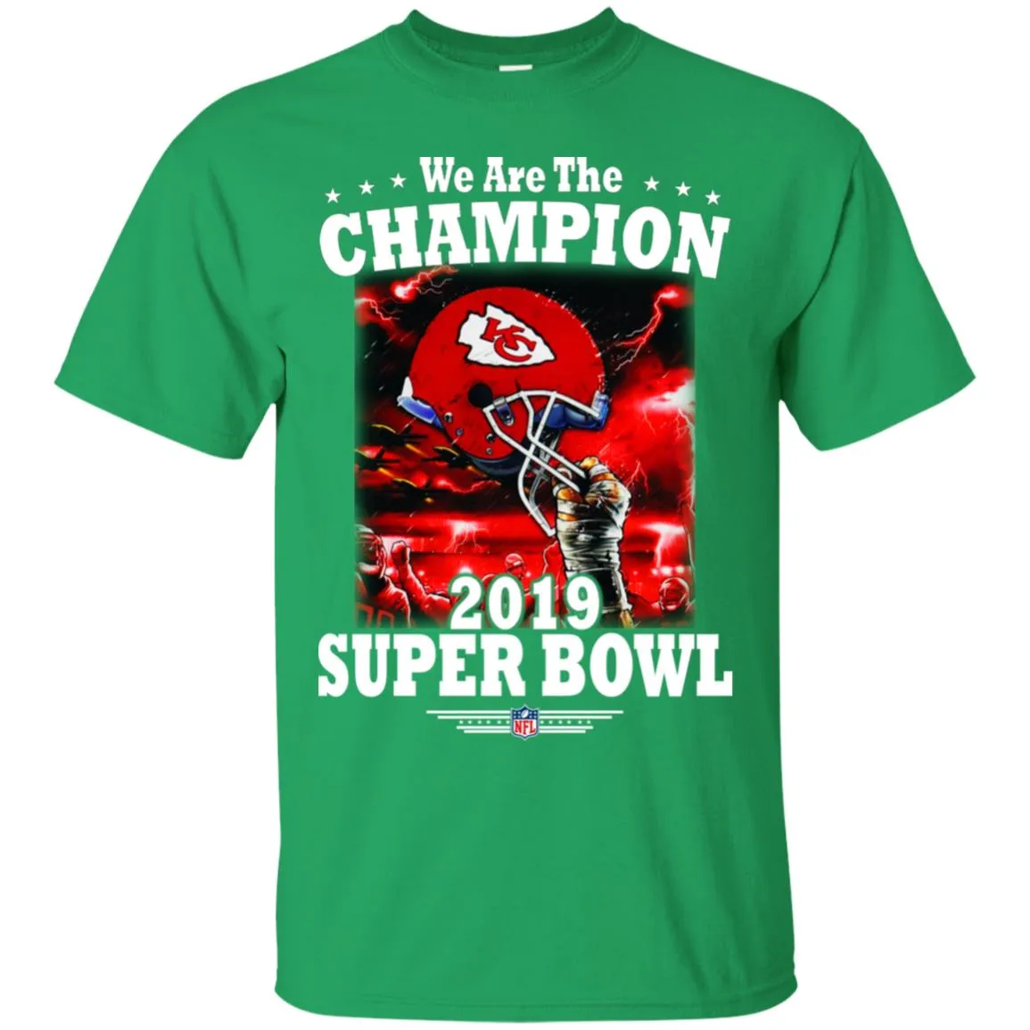 Nfl – Kansas City Chiefs We Are The Champion 2019 Super Bowl Football Men Cotton T-Shirt