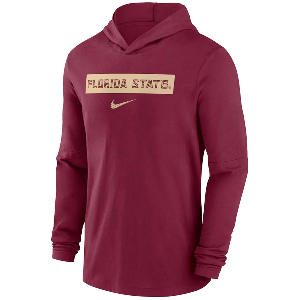 Nike Men's 2024 Florida State Dri-fit Lightweight Long Sleeve Hooded T-shirt - Garnet