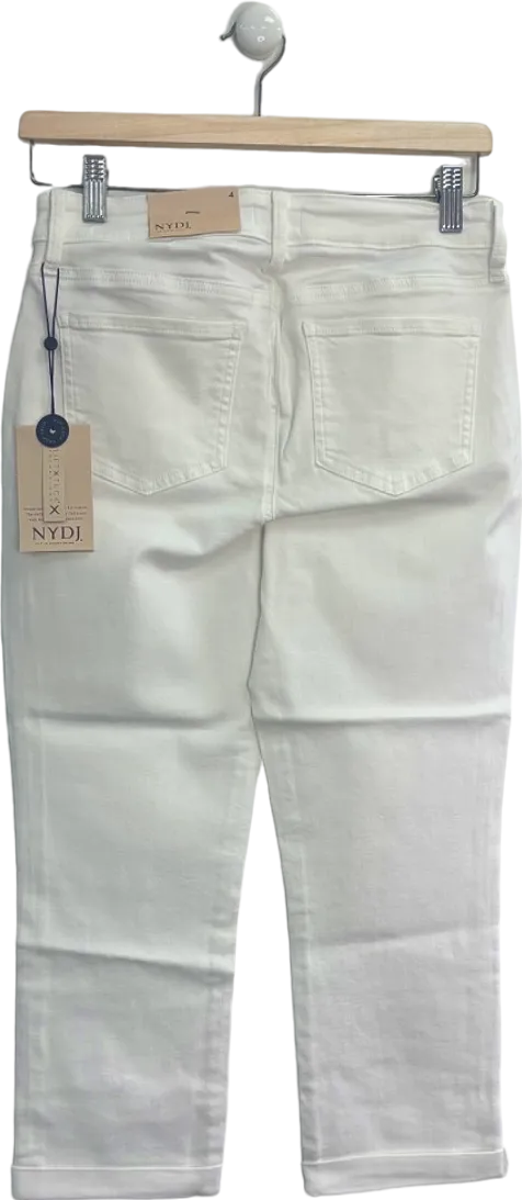 NYDJ White Chloe Crop Jeans Size UK 12