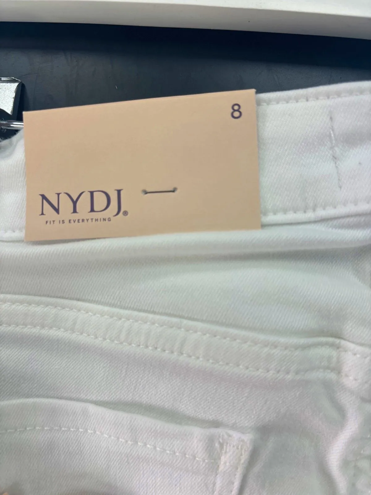 NYDJ White Chloe Crop Jeans Size UK 12