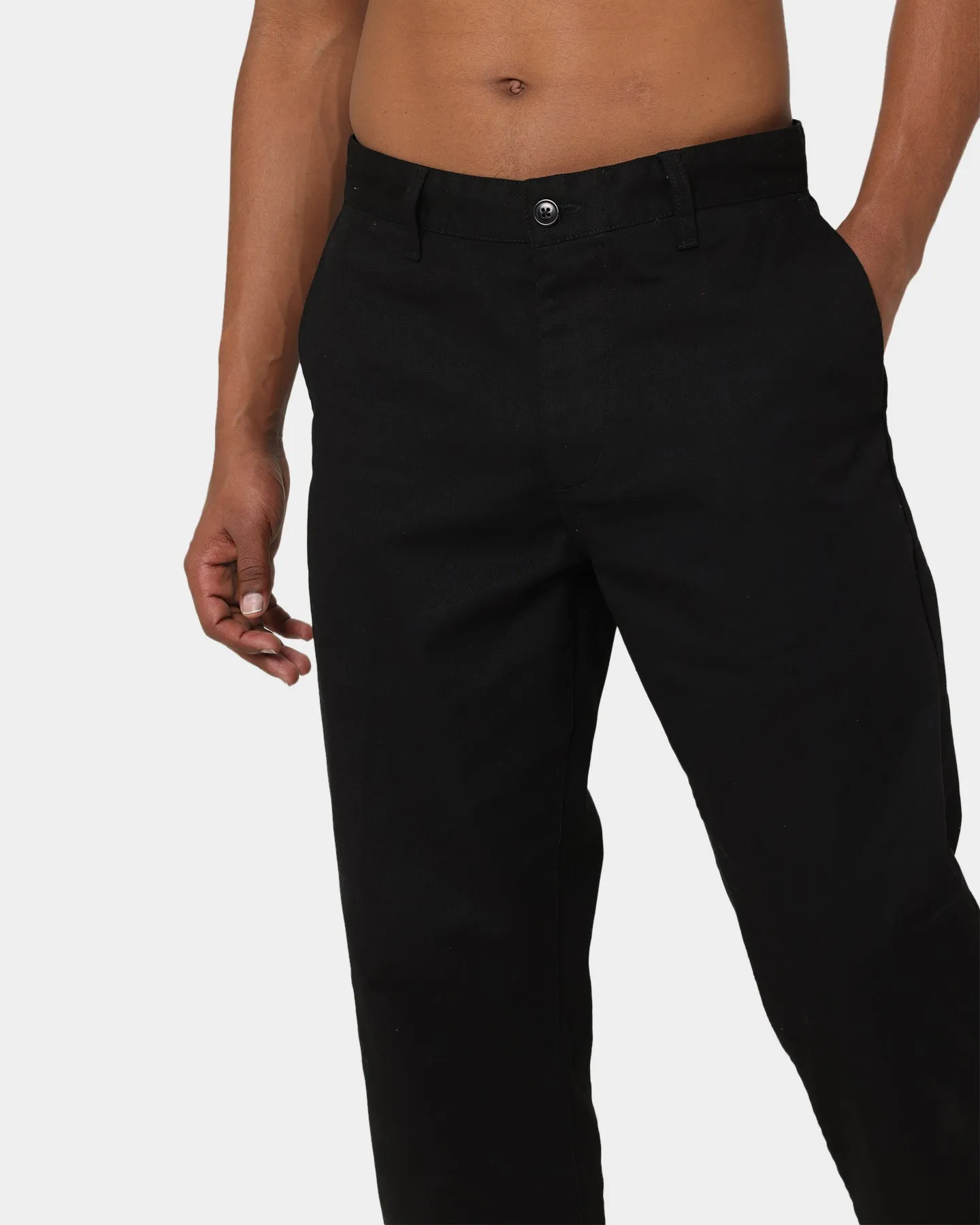 Obey Straggler Flooded Pants Black