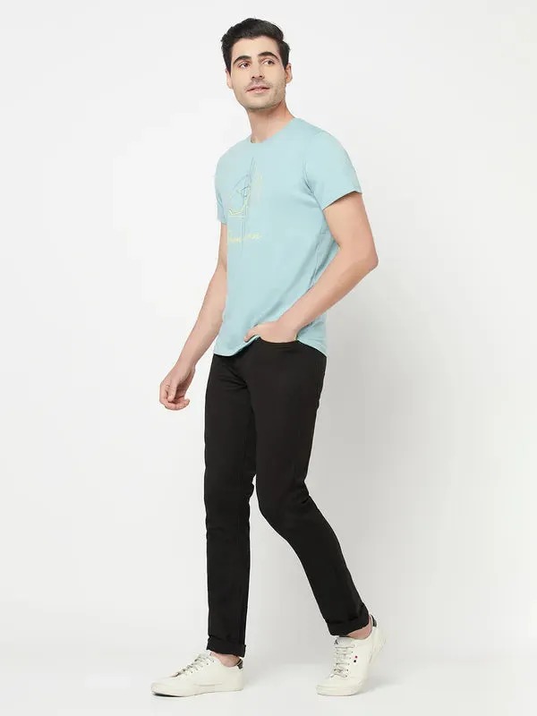 Octave Men Black Stretchable Cotton Jeans