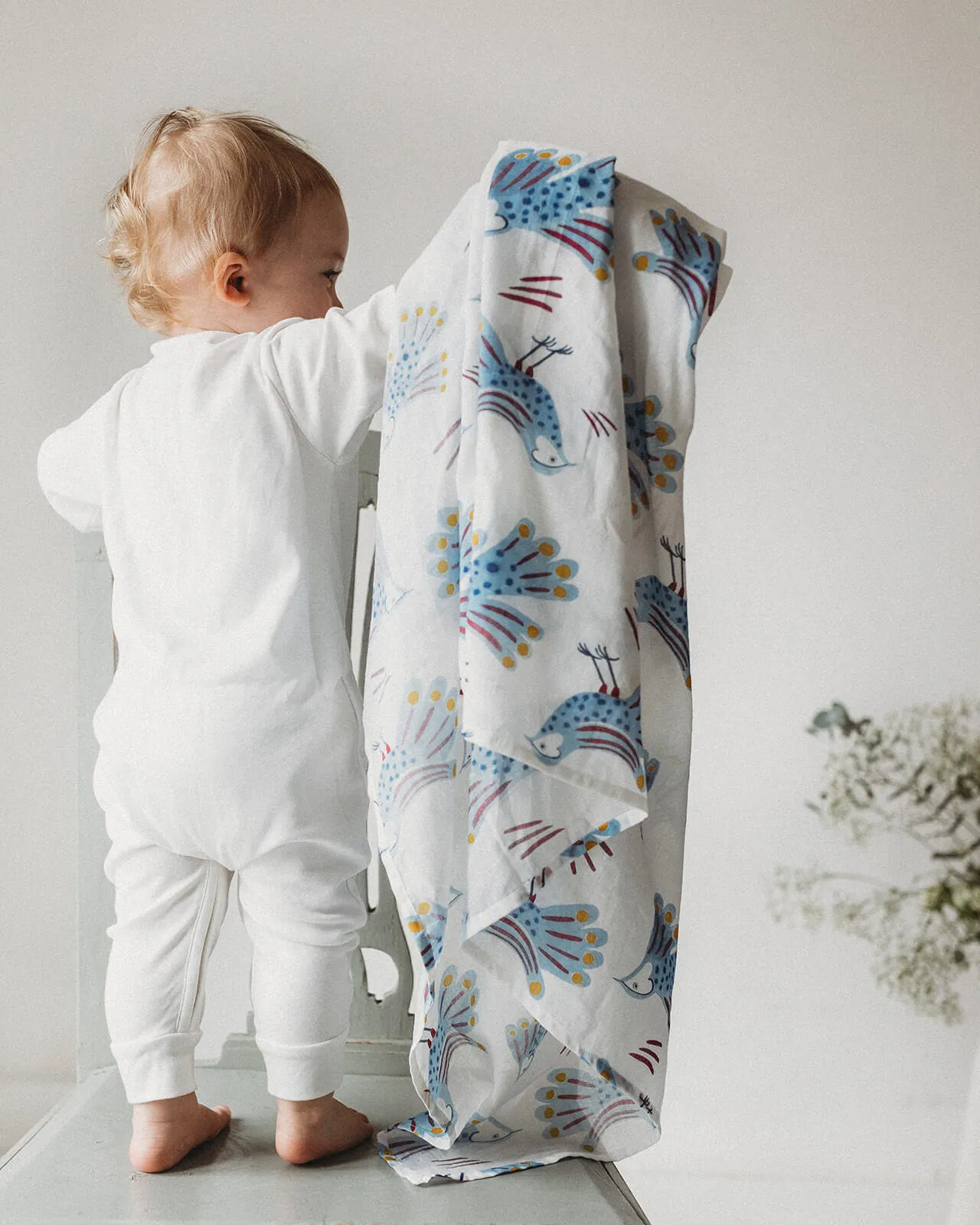 Organic Cotton Muslin (The Four Doves)