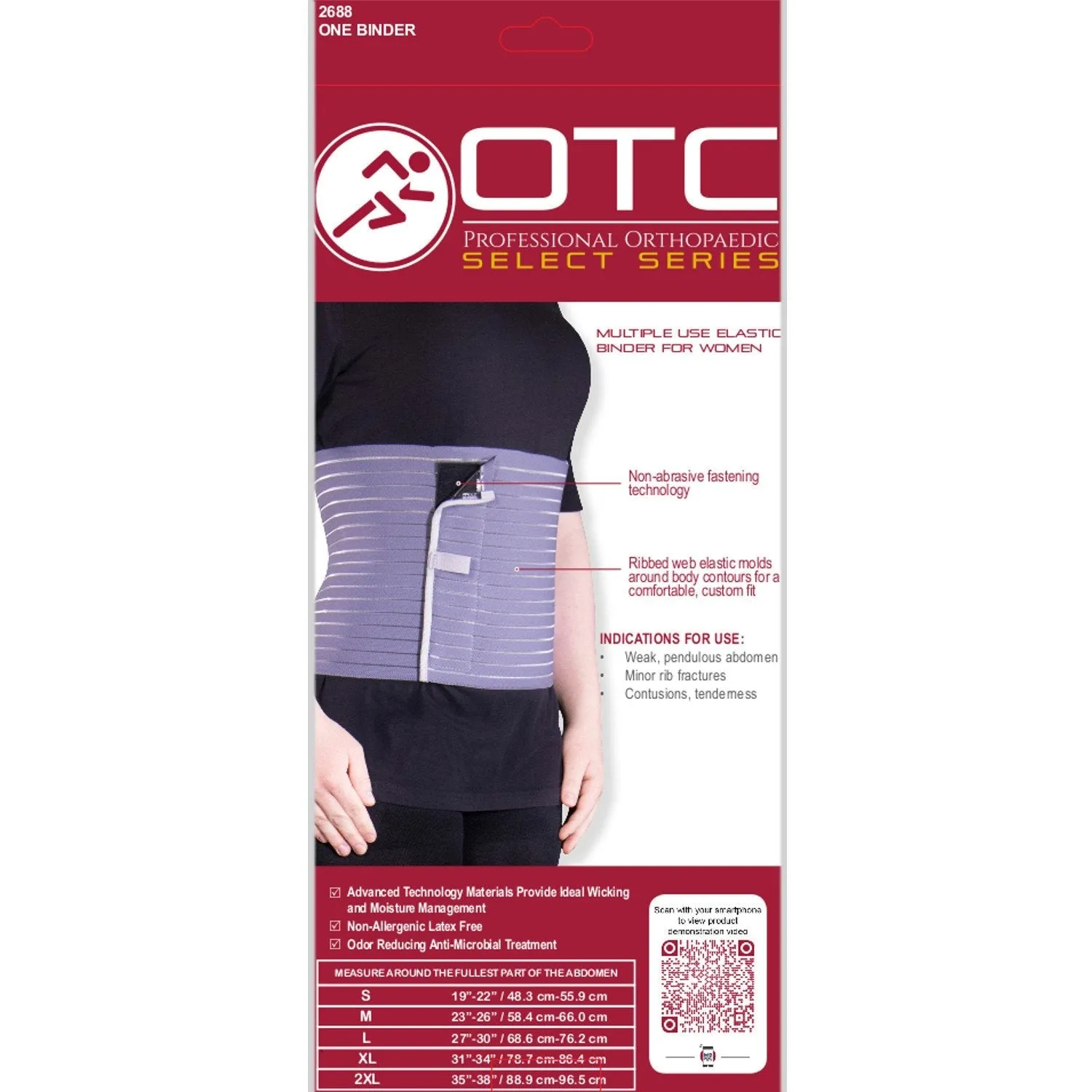 OTC MULTIPURPOSE BINDER WOMEN'S - 2688 - CLEARANCE