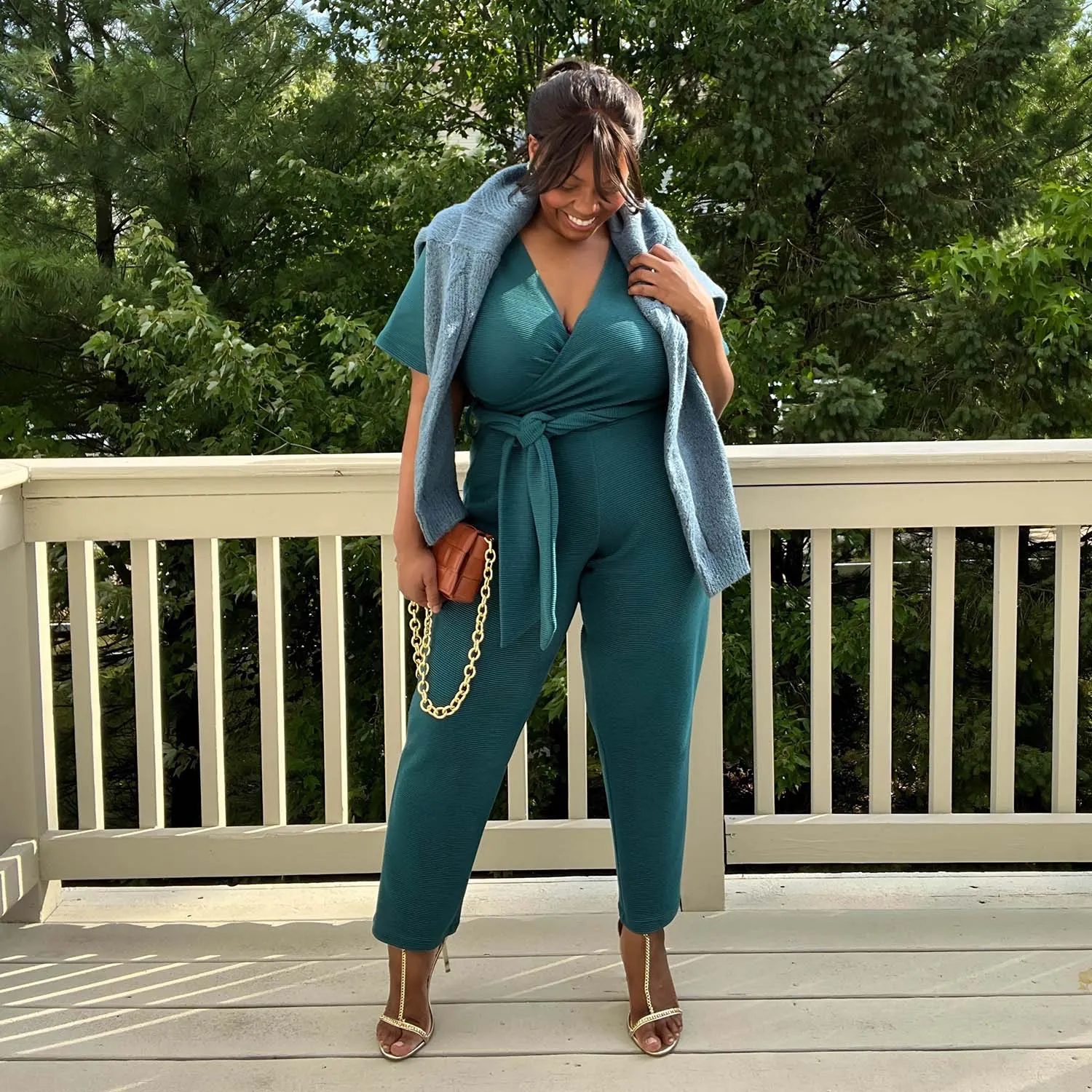 Ottoman Wrap Jumpsuit