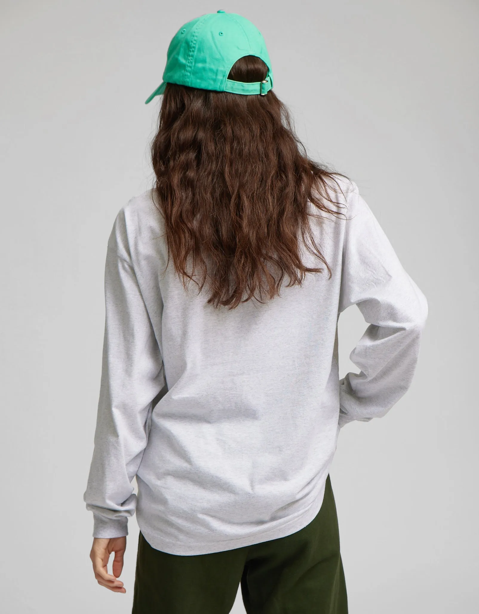 Oversized Organic LS T-shirt - Kelly Green