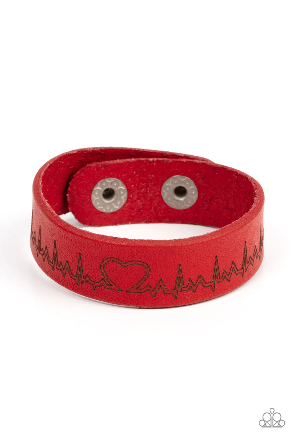 Paparazzi Haute Heartbeat Bracelet Red