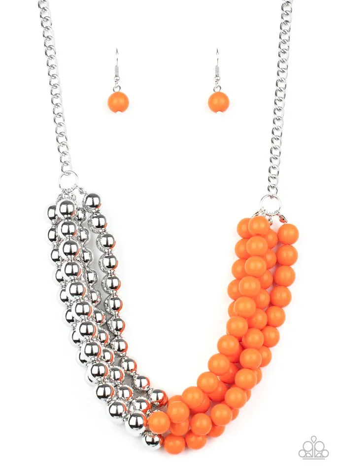 Paparazzi Necklace ~ Layer After Layer - Orange