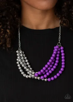 Paparazzi Necklace ~ Layer After Layer - Purple