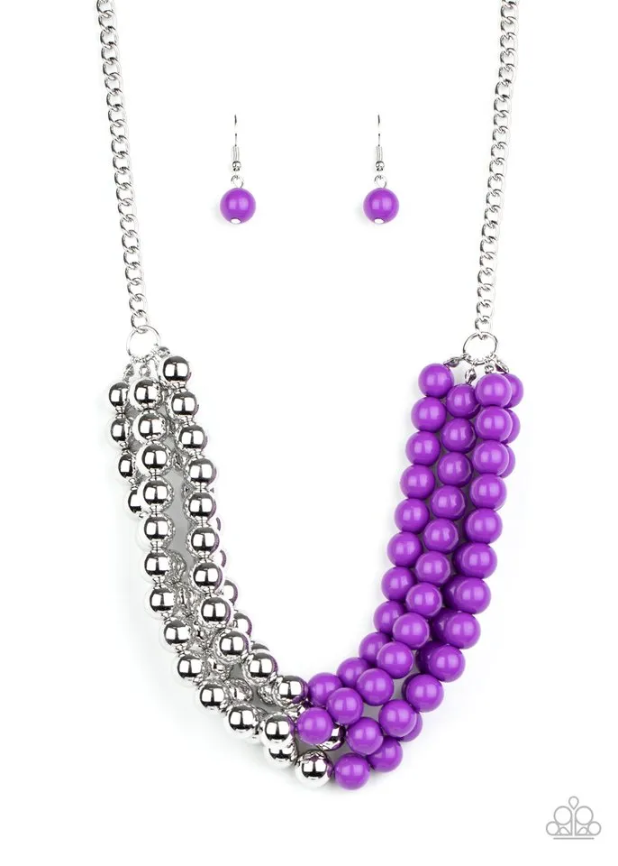 Paparazzi Necklace ~ Layer After Layer - Purple