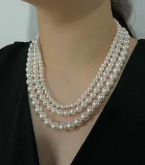 Pearl 3 layer necklace