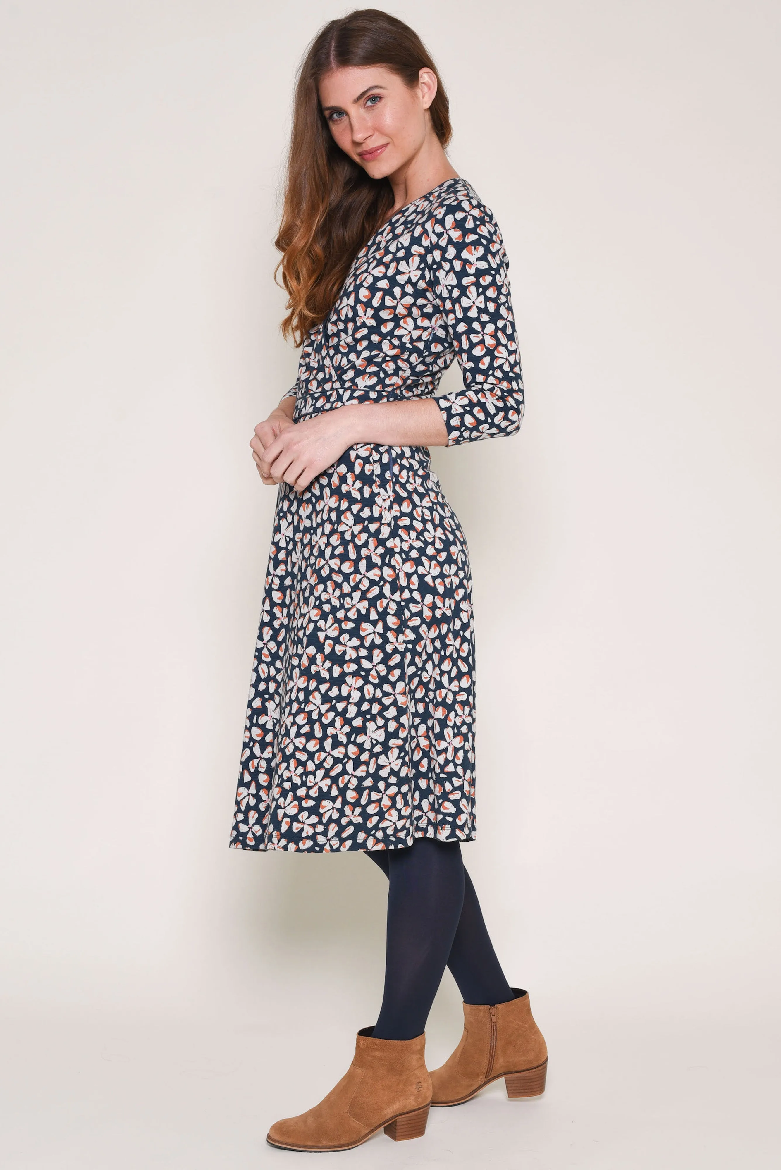 Petals 3/4 Wrap Dress