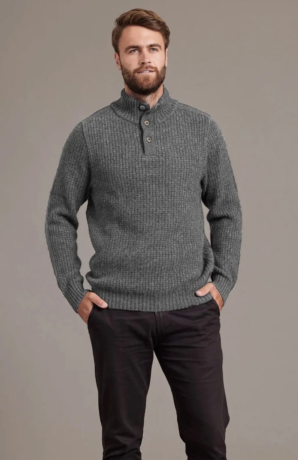 Placket Jumper With Button