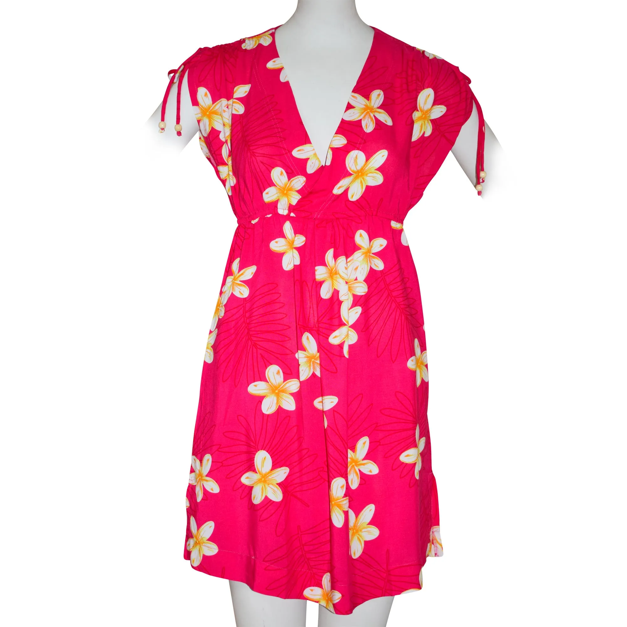 Plumeria Tie Shoulder Dress