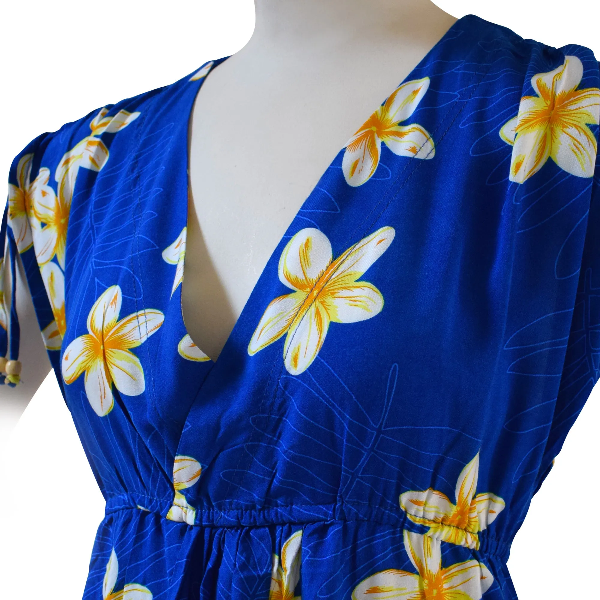 Plumeria Tie Shoulder Dress