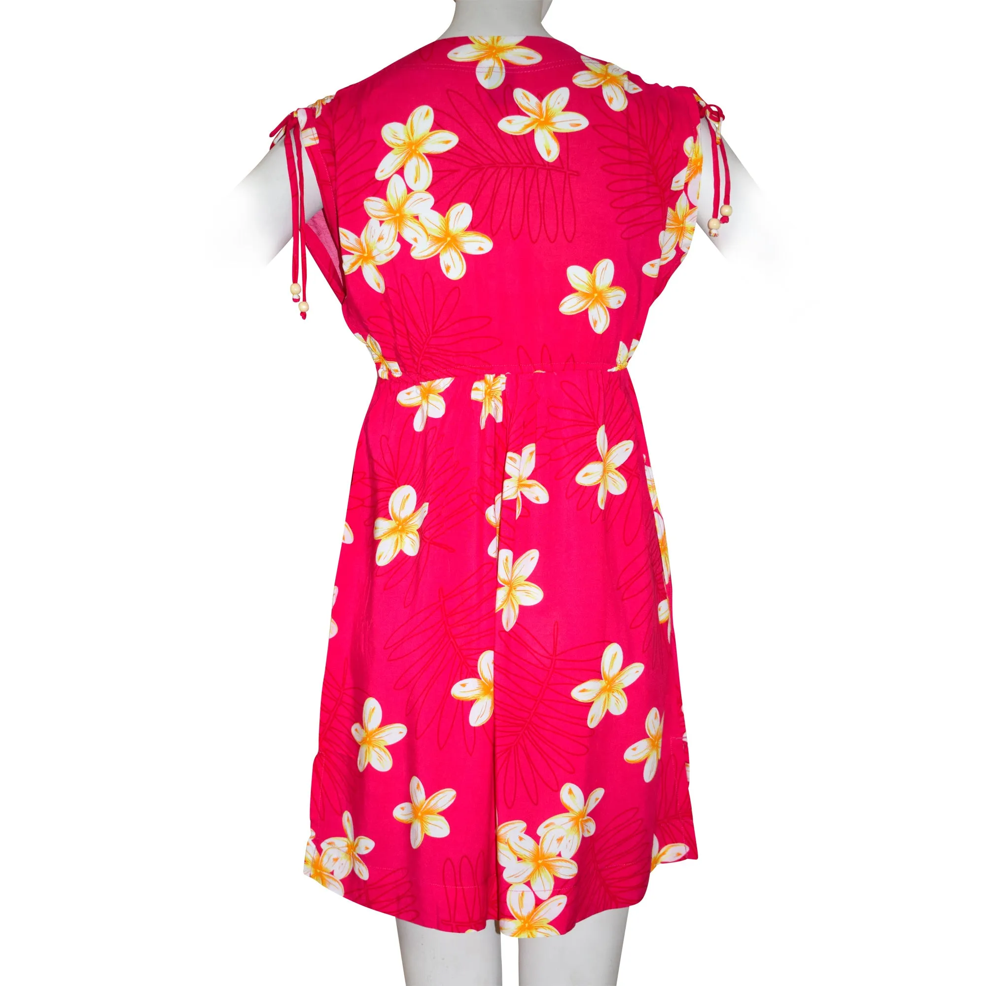 Plumeria Tie Shoulder Dress