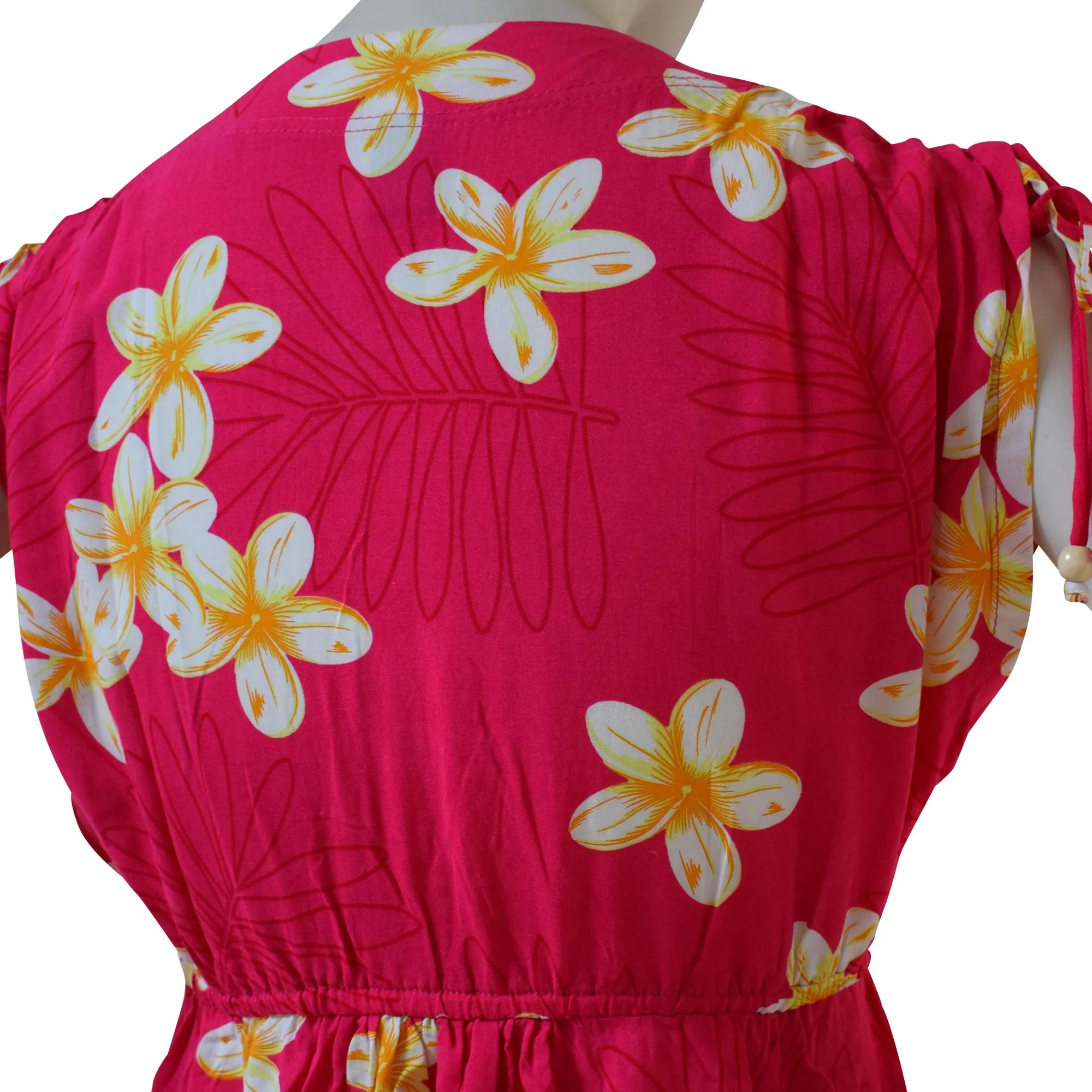 Plumeria Tie Shoulder Dress