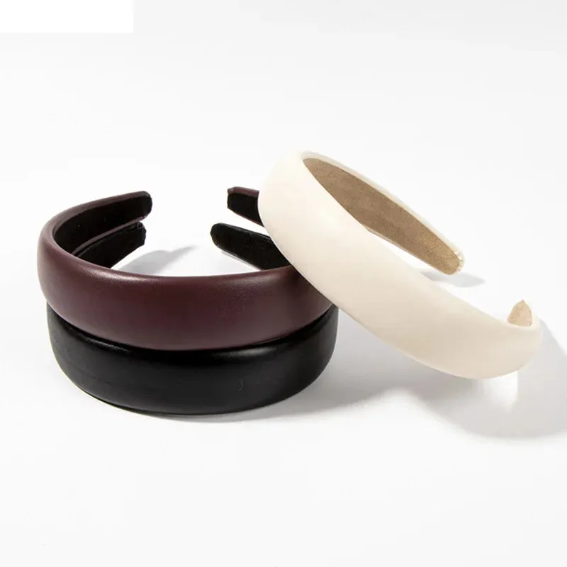 Pre Order:  Classic Padded Faux Leather Headband