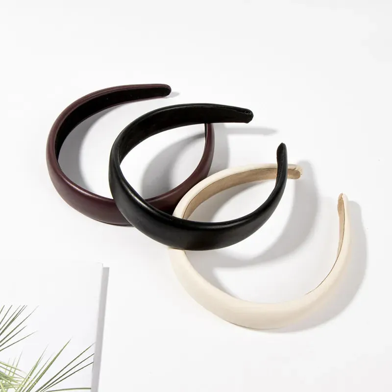 Pre Order:  Classic Padded Faux Leather Headband