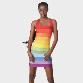 Rainbow Bandage Dress