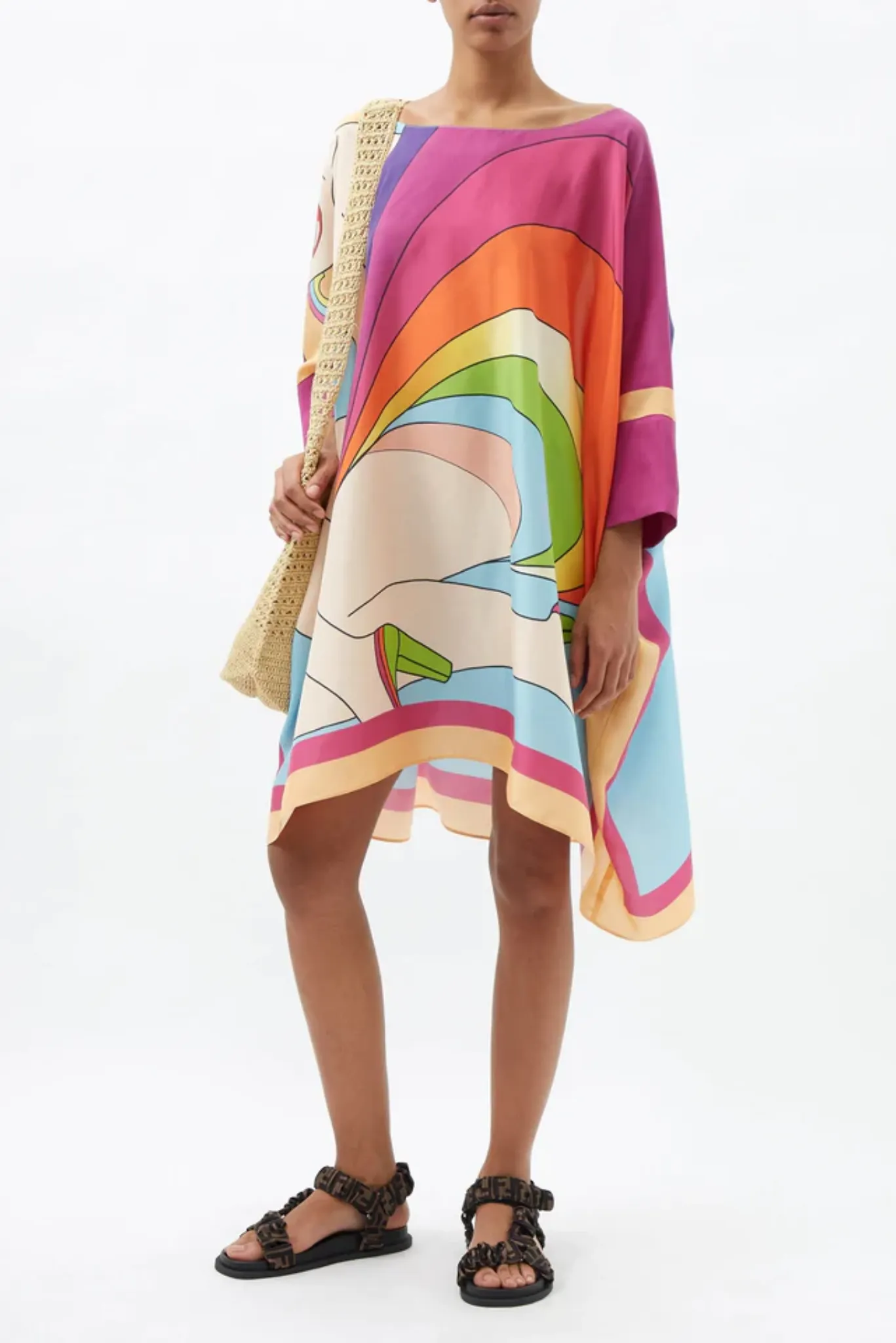 Rainbow Kaftan Dress