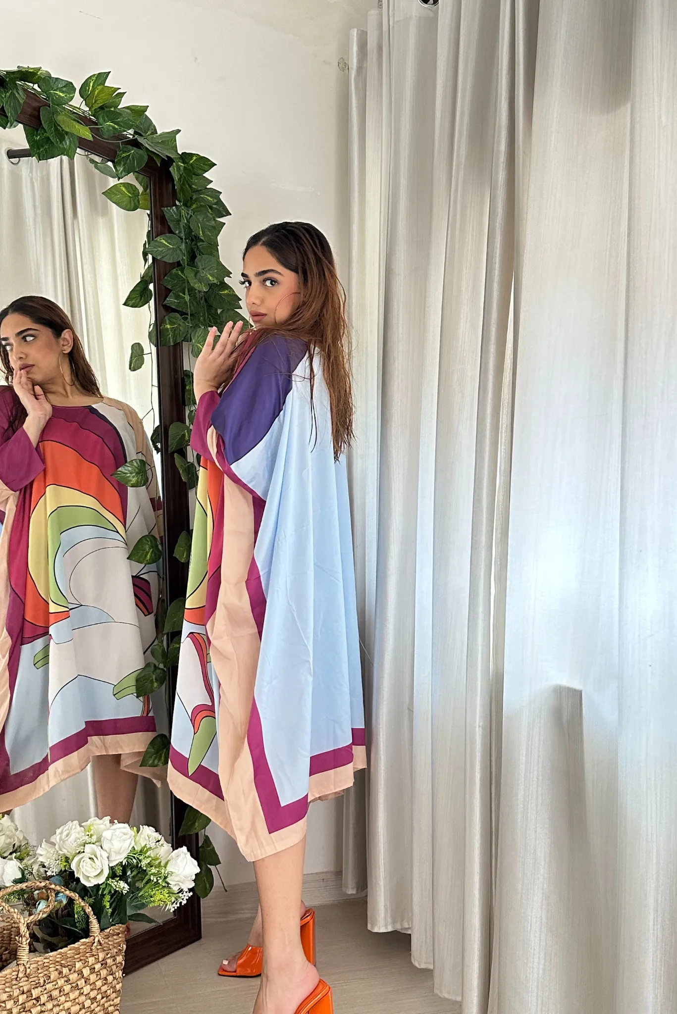 Rainbow Kaftan Dress