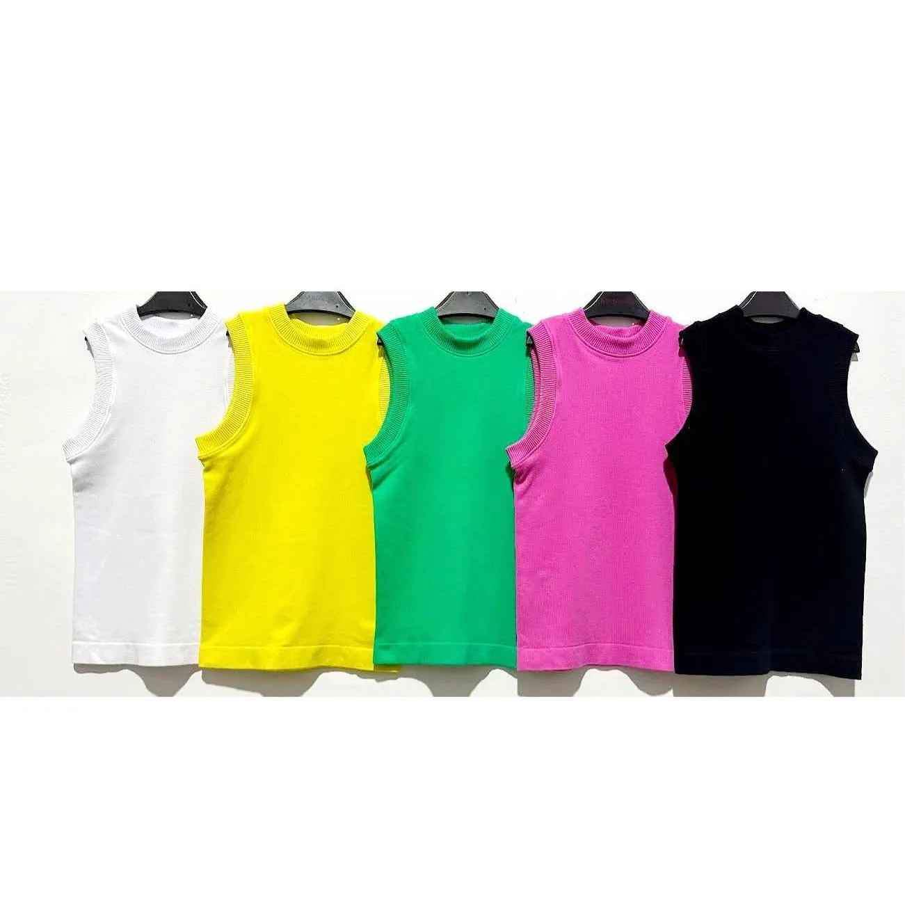 Rayon Crewneck Tank Top