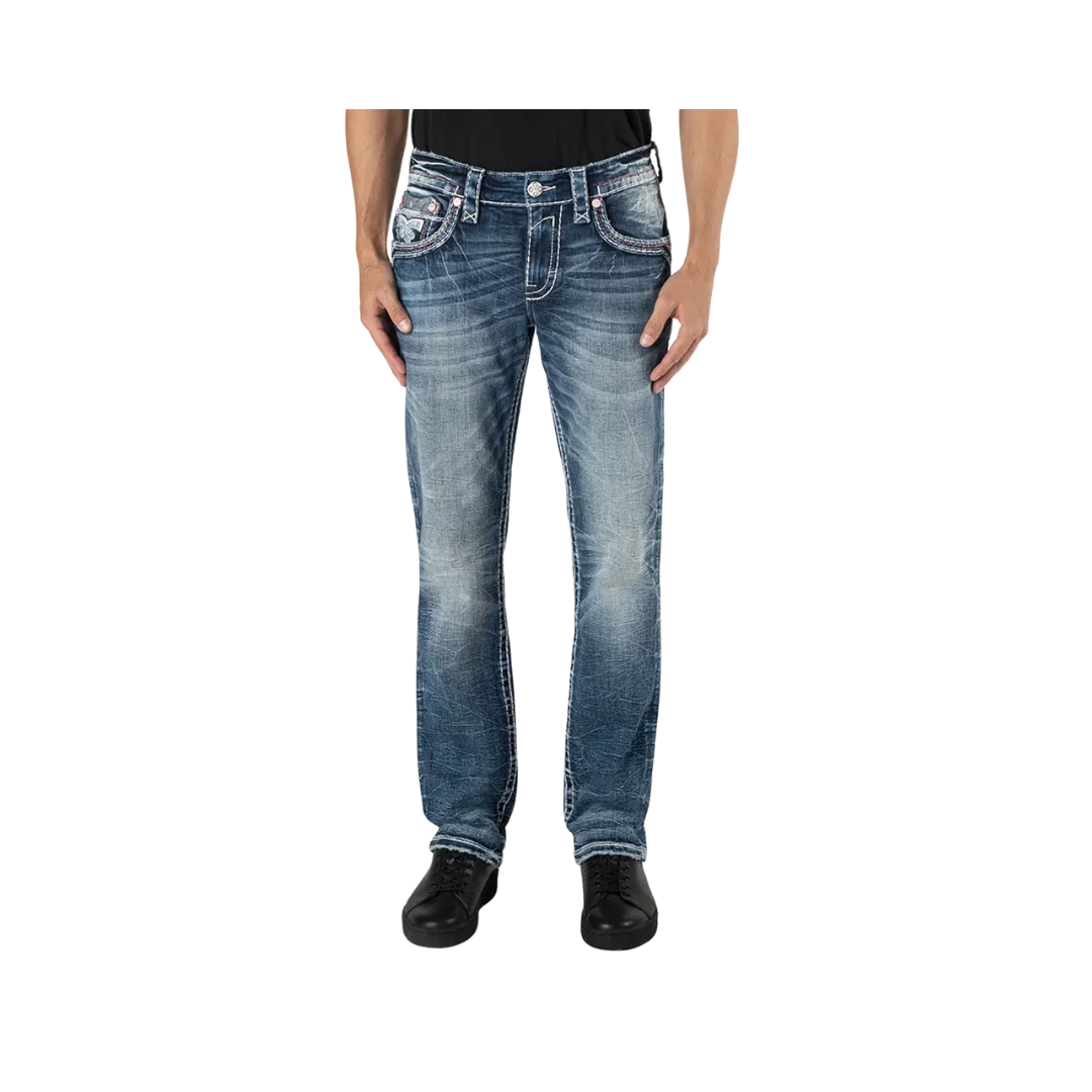 Rock Revival Men's Aurelio Straight Cut Jeans