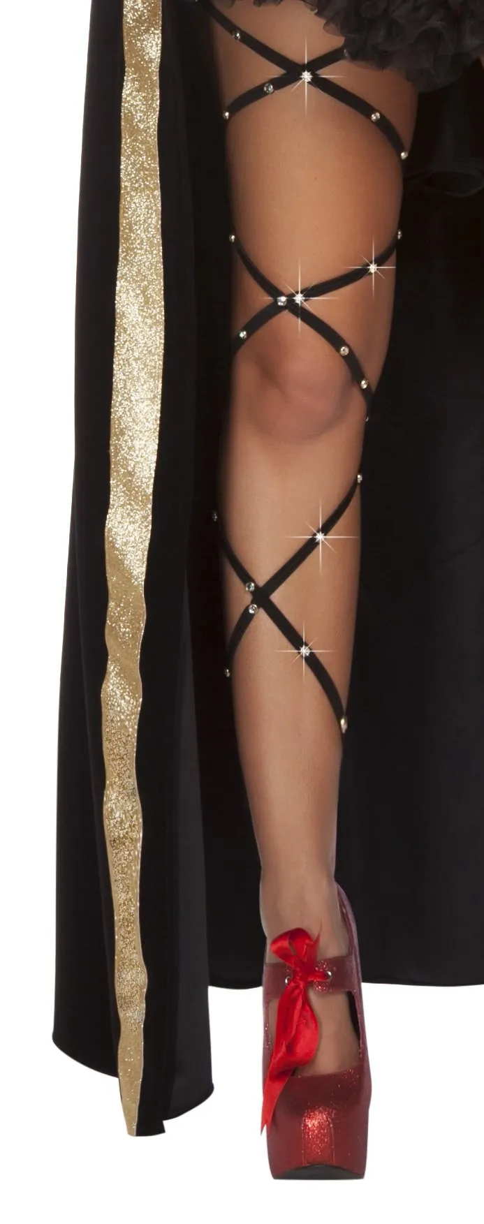 Roma Rhinestone Thigh Wrap  - Costume Accessory