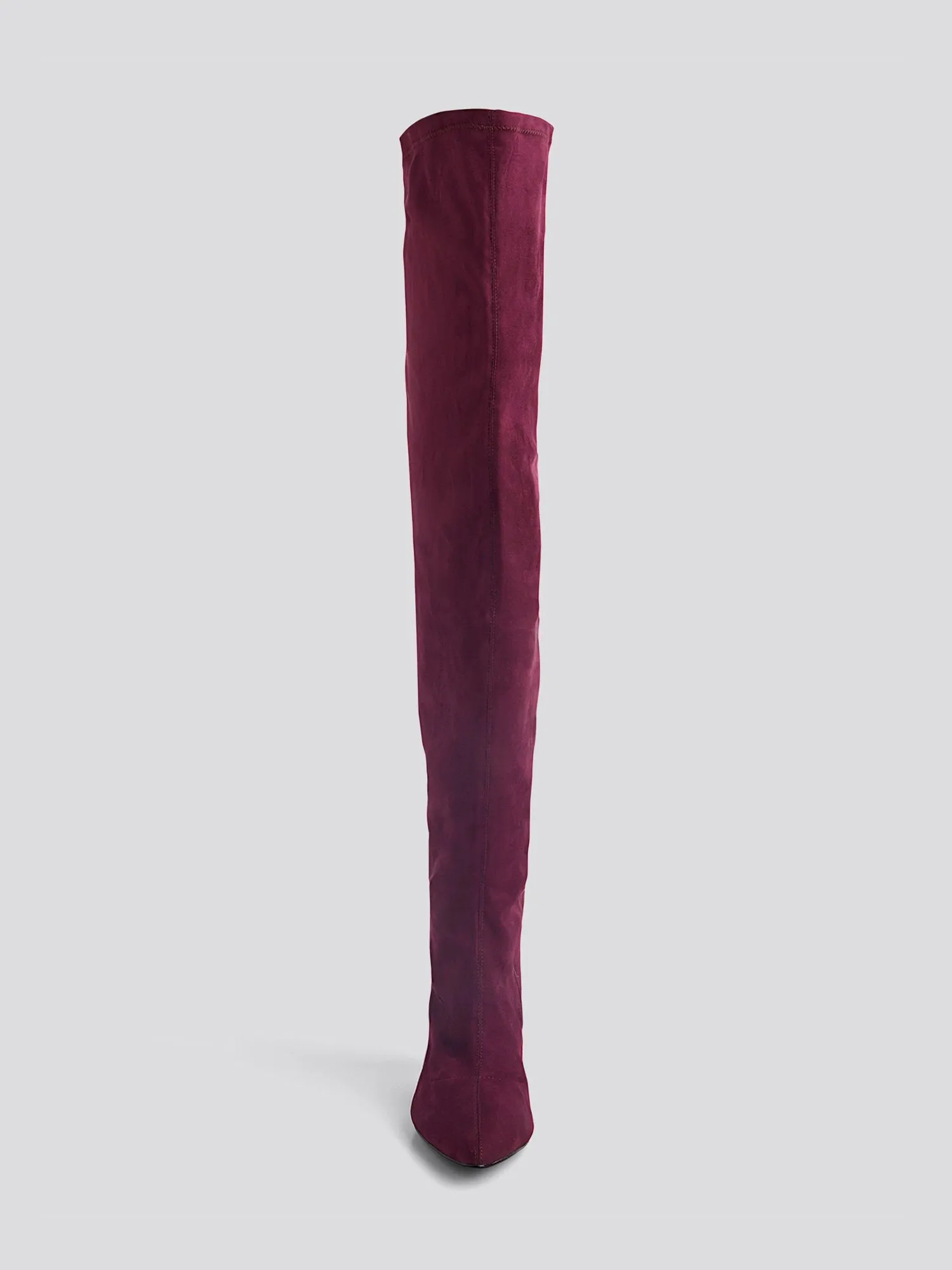 Rosa Faux Suede Thigh-High Wide Calf Boots