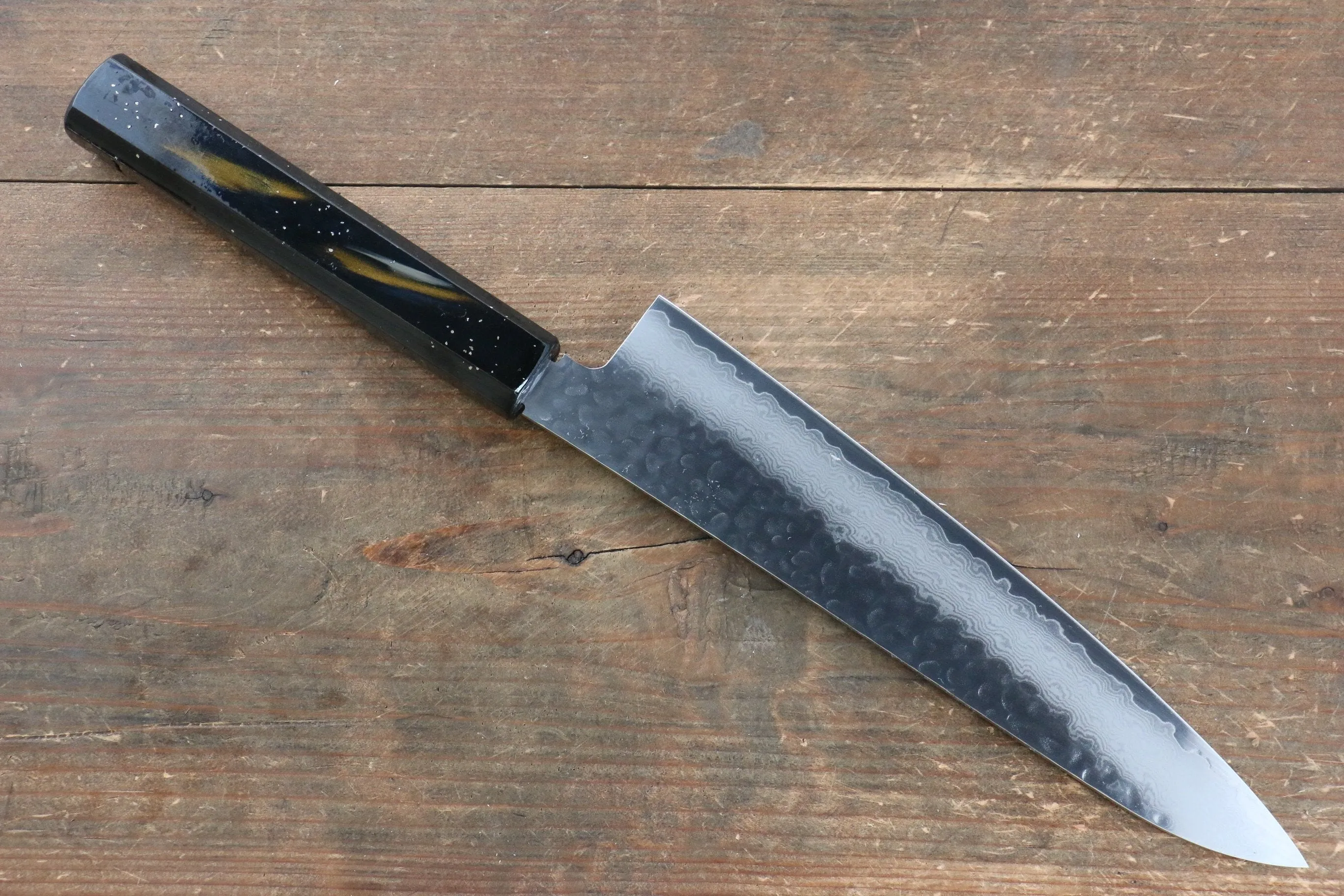 Sakai Takayuki VG10 33 Layer Damascus Gyuto 210mm Live oak Lacquered (Saiu) Handle