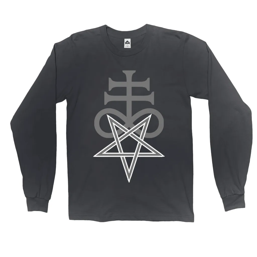 Satanic Sulfur Cross of Leviathan Long Sleeve Shirt