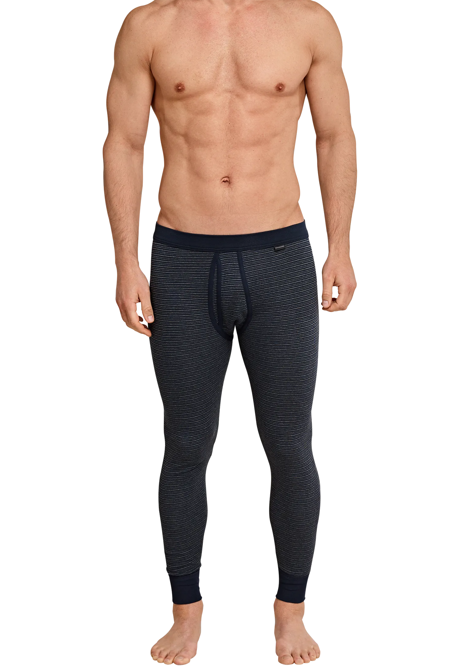 Schiesser - Fine Rib Melange - Long Johns