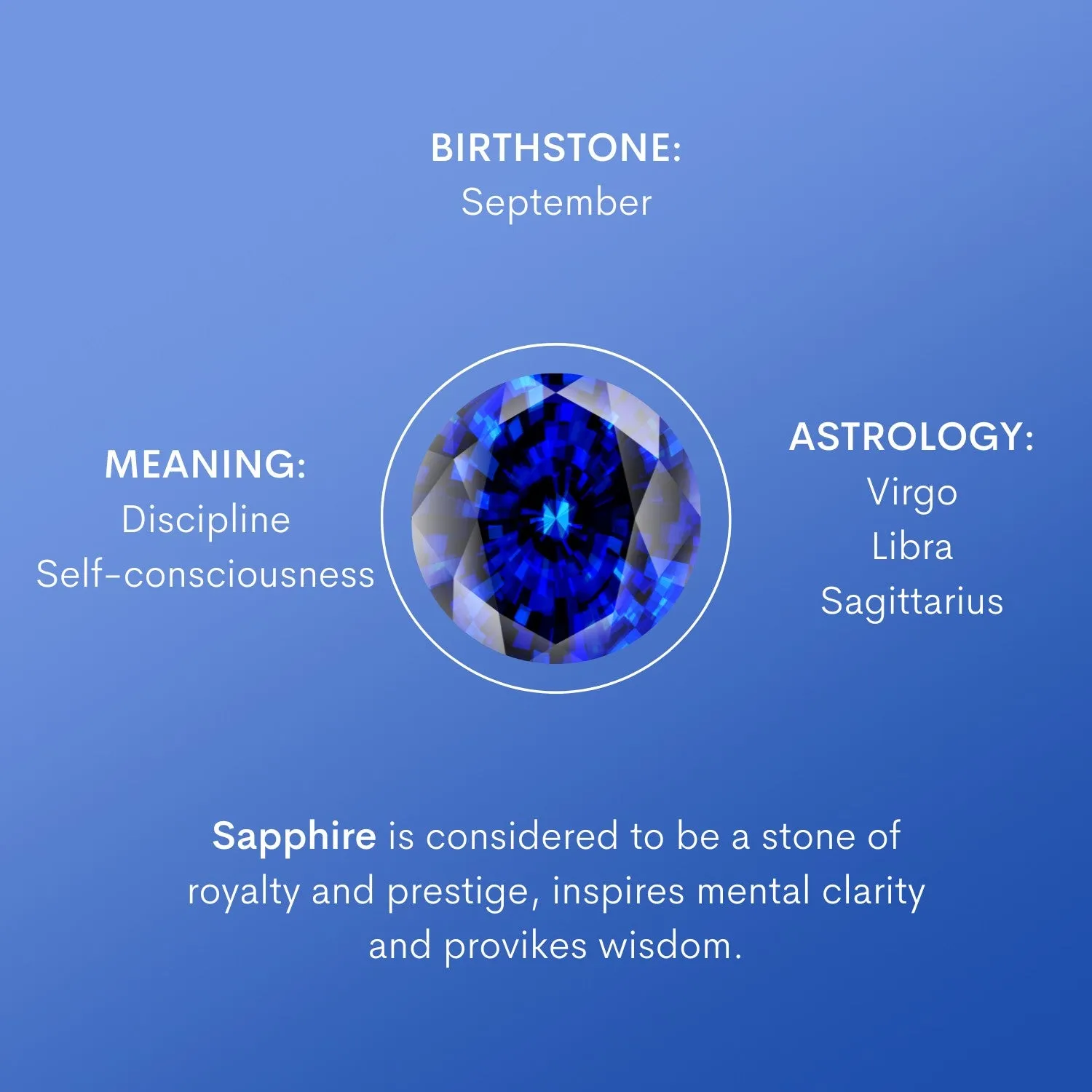 Serpentine Sapphire Silver Ring