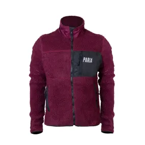 Sherpa Fleece Cycling Commuter Jacket - Plum