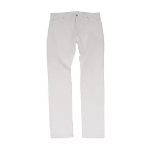 Slim Jeans White 5 Pocket Cotton Stretch Denim