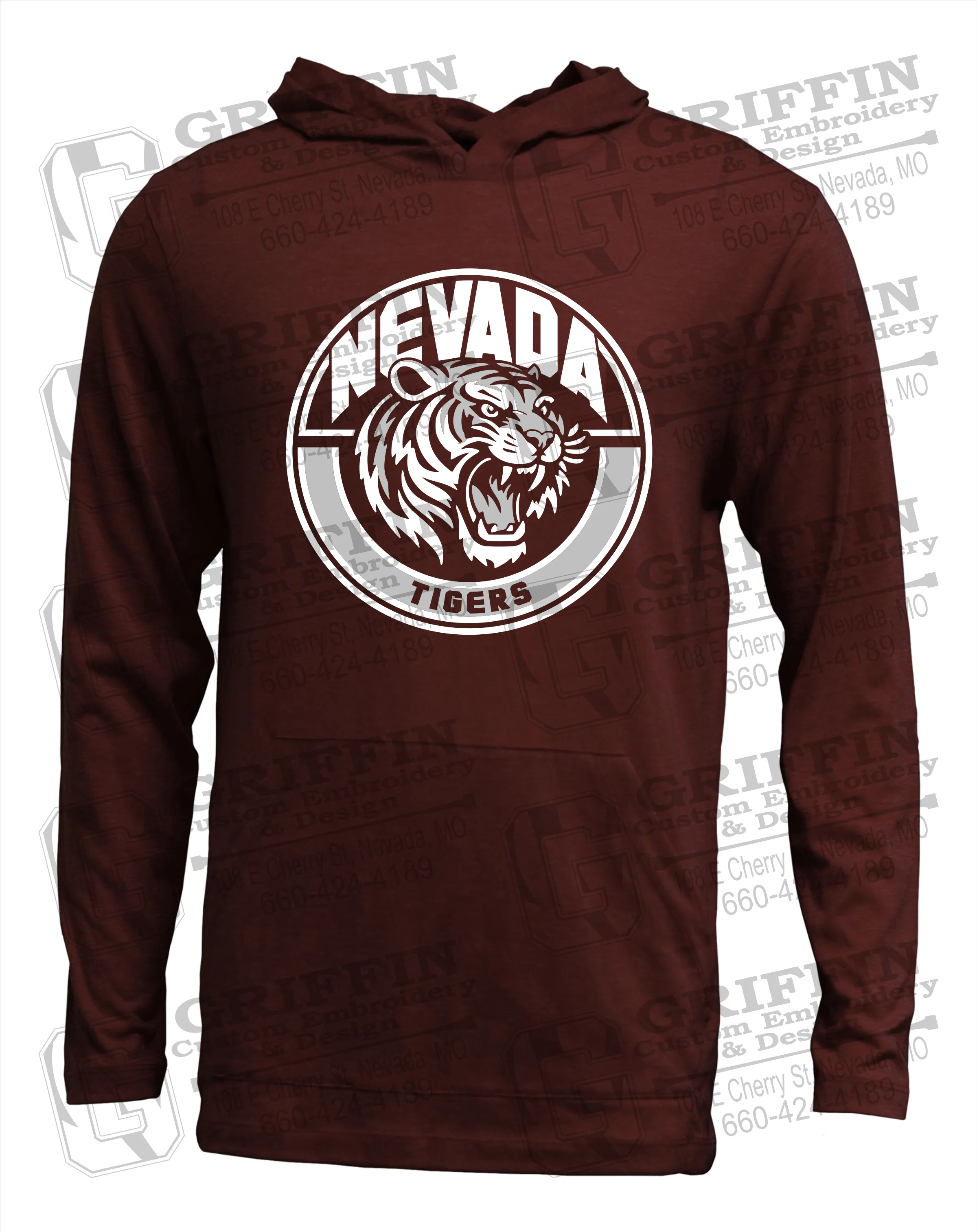 Soft-Tek T-Shirt Hoodie - Nevada Tigers 24-H