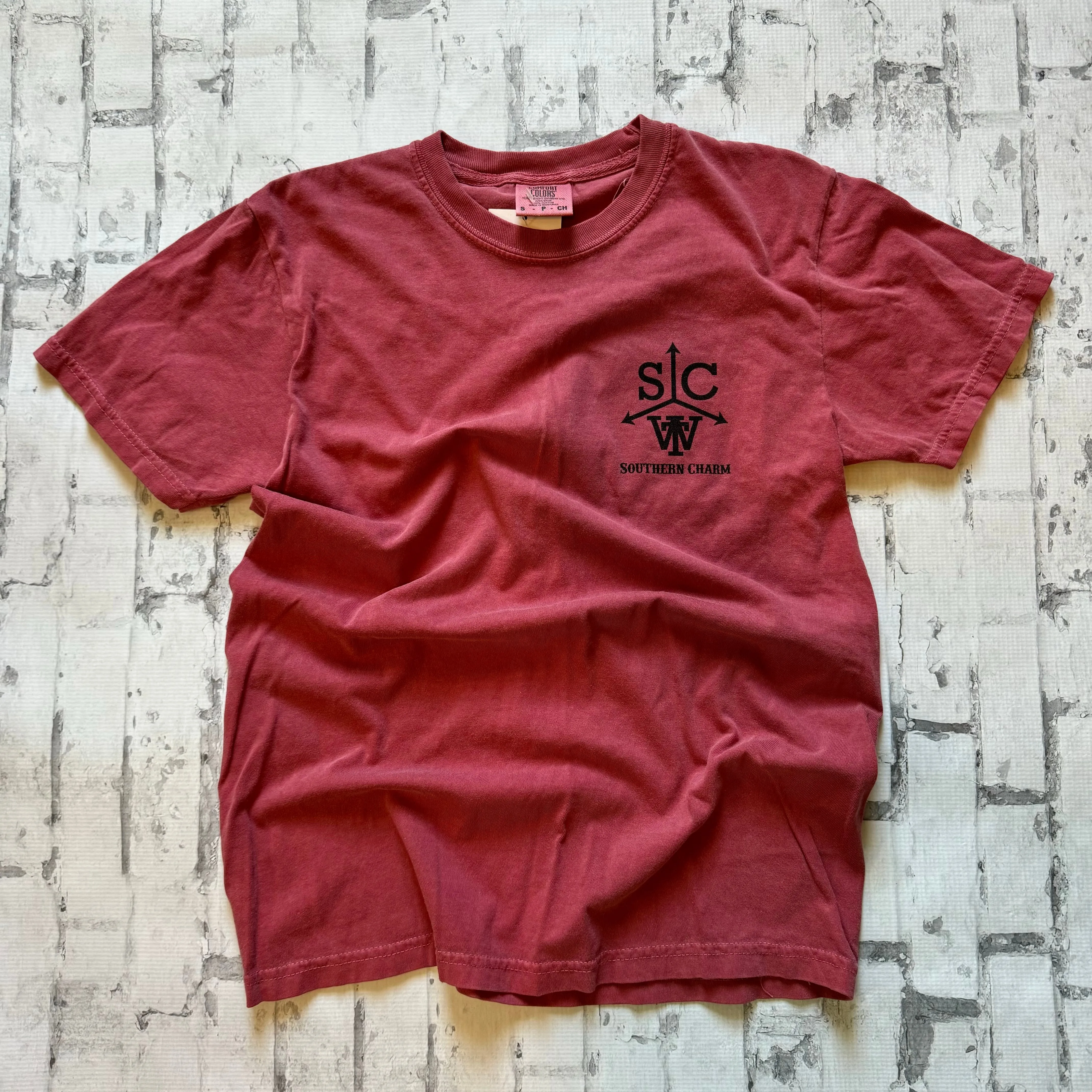 Southern Charm "Bo Green Truck" Short Sleeve T-shirt - Maroon